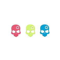 MONSTERG 球標 3入 + 帽夾組 MA21BMC-30, NEONPINK + NEONYELLOW + NEONBLUE, 1套