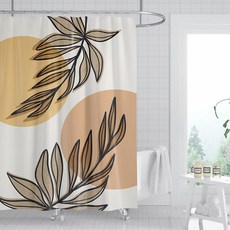 마켓A 노르딕 패턴 욕실 샤워커튼 TYPE10 200 x 200 cm, 혼합색상, 1개