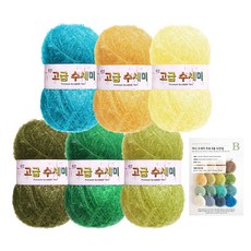 Yarna 梵谷菜瓜布紗 80g x 6入 + B款圖案 名畫概念組合, 7 奧維爾附近的田野, 1套