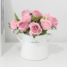 도시정원 엘레강스 장미 조화 소품, 머브, 1개