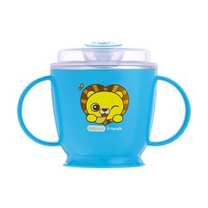 에디슨 국산 프렌즈 흘림방지 스텐 양손 빨대컵 180ml, 사자 하이언 x 1개, 1개, 사자 하이언