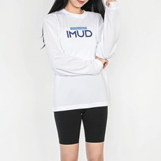 험블스튜디오 여성용 쿨론 레터링 운동 긴팔 티셔츠 IMUD_24