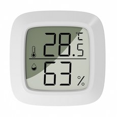 AHOYE 迷你溫濕度計, 1個, 白色