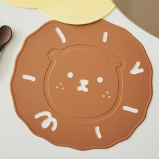 ade.l 鏤空Ryan矽膠餐墊, 焦糖色, W 308mm x D 283mm x 厚度 1.8mm