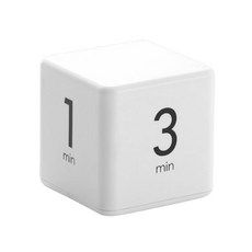 創意計時器 1/3/5/10分鐘, 白色的, 1個