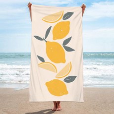 unhave 度假沙灘巾 70 x 150 cm, 17 檸檬, 1個