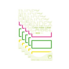 Petit Fancy 花式彩色索引標籤紙 20-C203 15p, 5個, 混合顏色