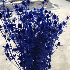 조화 미니 정원 컬러 드라이플라워 꽃다발 C_RD_75, 로얄블루