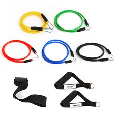 TROVIS N 油拉力繩 5 件套, 黃色、綠色、紅色、藍色、黑色
