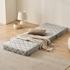 SAMICK FURNITURE BUNNU 可折疊床墊, 淺灰色, 13cm