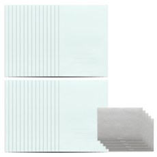 Monolike 基本款明信片信封 30p + 貼紙 30p 套組, 薄荷綠, 1套