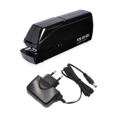 Dong-A Pms 電動訂書機 ES-526+轉換器 DC 7.5V 1A, 黑色（訂書機）, 1套