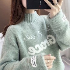 LUNAGIRL 女款高領針織毛衣