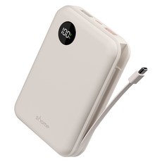 시홈 PD 22.5W 고속충전 대용량 일체형 보조배터리 20000mAh C타입, SH-FB2Y, 크림베이지