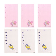 LUCALAB 海綿清單備忘錄紙 2 x 3p D 套組, 啦啦隊長+睡前, 1套