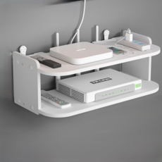 Laladay 收納壁掛架, 白色, 2層