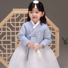 Iseolhanbok 814 銀青兒 韓服 上衣 + 裙子 套裝
