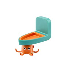 T-cust 烹飪工具多功能掛鉤 章魚設計, 1個, 橘色