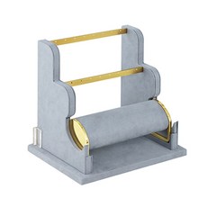 金色天鵝絨飾品架 灰色, 1個, 金色, 灰色