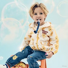 디즈니베이비 푸와 친구들 전판 화섬점퍼