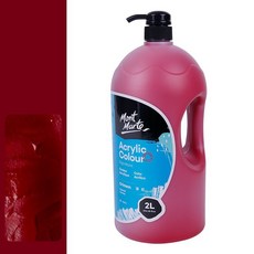 Mont Marte 蒙瑪特 darumi丙烯酸塗料散裝13深紅色, 1 種顏色, 2L