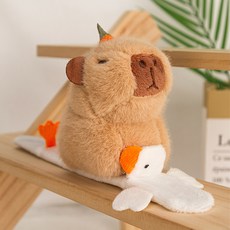 다다랜드 껌딱지 손목 애착 밴드 인형, 10cm, 오리 탄 카피바라, 1개