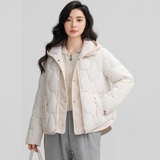 ATTERLIC 女款寬鬆連帽絎縫輕量短版外套 10586