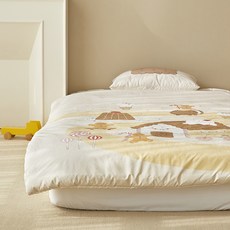 마틸라 루루크레용 알러지케어 키즈 달콤한과자집 차렵이불, 아이보리