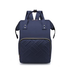 編織紋絎縫後背包, 海軍藍