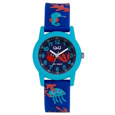 큐앤큐 아동용 아날로그 방수 교육 손목시계