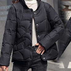 아이엠몽 여성용 레이수 퀄팅 포켓 커튼 경량 패딩