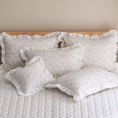 BED&DECO 香氛泡泡紗蕾絲枕頭套 2入