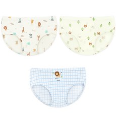 Maykids 兒童迷你動物無螢光莫代爾三角內褲3件組