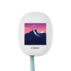 TRYCOZY 山景圖案 UVC LED 迷你便攜式牙刷清潔器 STB-022, 日落+白色