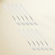 Willive Cella 304不鏽鋼餐具 中號茶叉, 10支, 茶叉 中