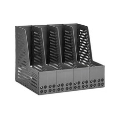 Mura 4 層折疊辦公桌文件架, 1個, 黑色