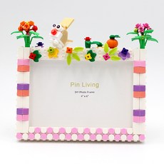 Hooni Market DIY 積木相框 兔子, 混合色, 1個