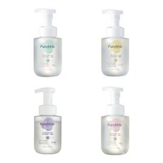 Purebble 洗手慕斯, 扁柏香(綠色)+漿果香(粉色)+柑橘香(黃色)+花香(紫色), 4瓶, 300ml