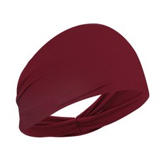 오손 땀흘림 방지 스포츠 헤어 밴드, 와인레드