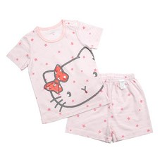 Maykids 孩童貓咪印花5分褲套裝