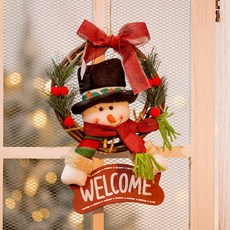 Sonio 花圈懸掛式聖誕室內裝飾, 1個, 04 標示牌雪人