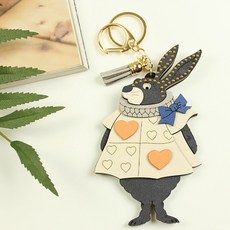 Bidan-gil 兒童 Wonder Rabbit 流蘇鑰匙圈