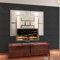 Market A 柔和色彩防水防潮壁貼 3入, 黑色