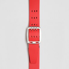 VONIN 남성용 이태리 천연 소가죽 트리플홀더 실버니켈 포크 벨트