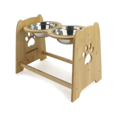 竹製高度可調餐碗組 3段式調整 (H28), 混色, 1個