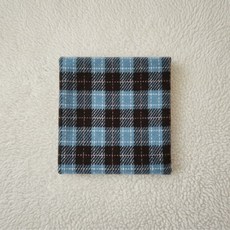 코지 기모 체크 원단, 어반 스카이, 1개