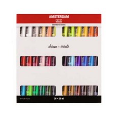 Talens 壓克力顏料 標準組, 20毫升, 36色