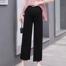 慵懶時尚風九分高腰孕婦長褲