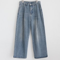 BBAEBBAE 女款保暖刷毛褶飾氣球寬管牛仔褲