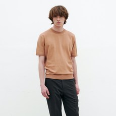 Mind Bridge 棉質圓領短袖針織衫 MWKT3121